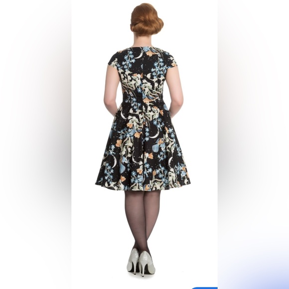 Hell Bunny Moonlight retro, vintage 50’s era dress. Rockabilly sz 2X. - Picture 3 of 15